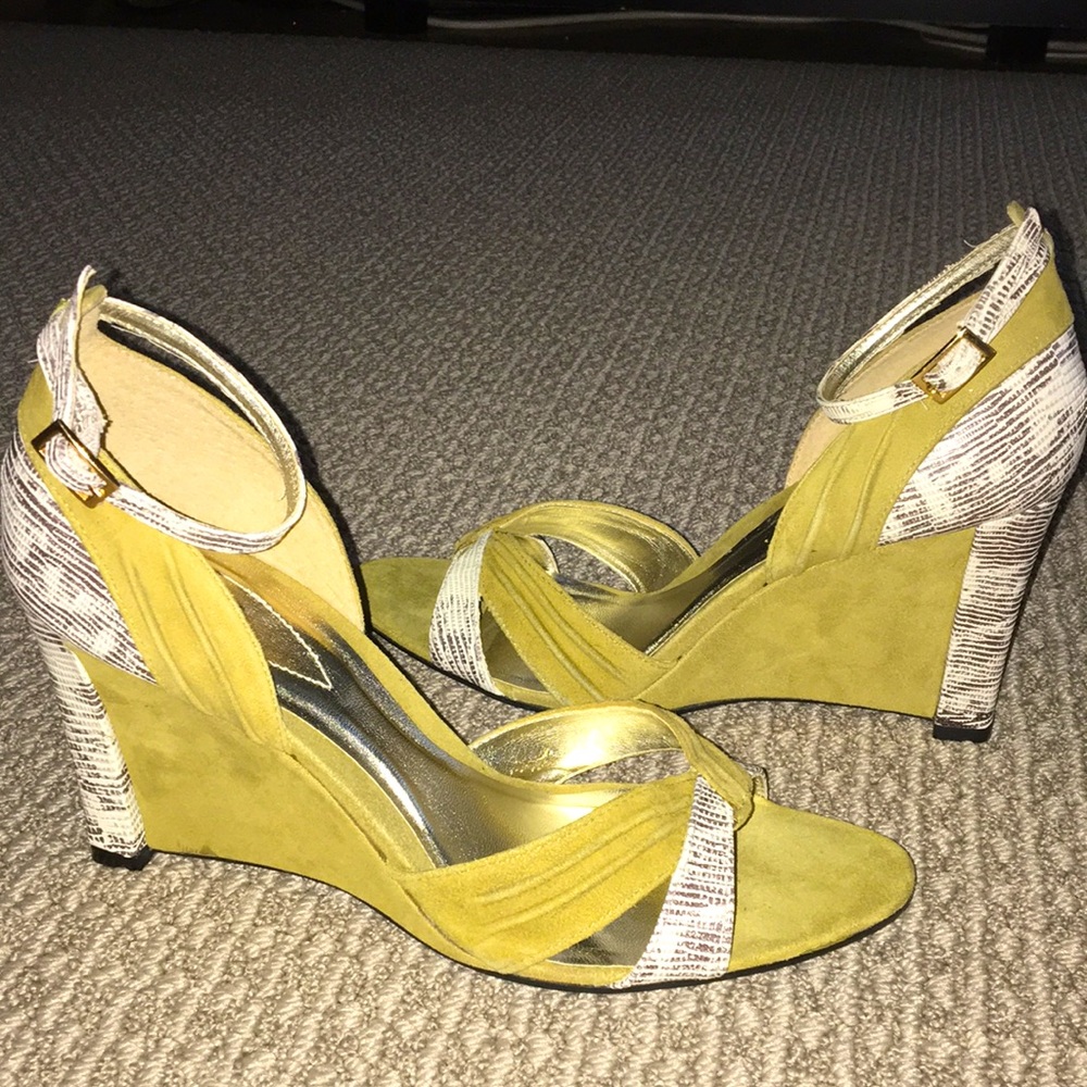 NWT Genuine leather Wedges